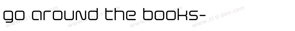 go around the books字体转换